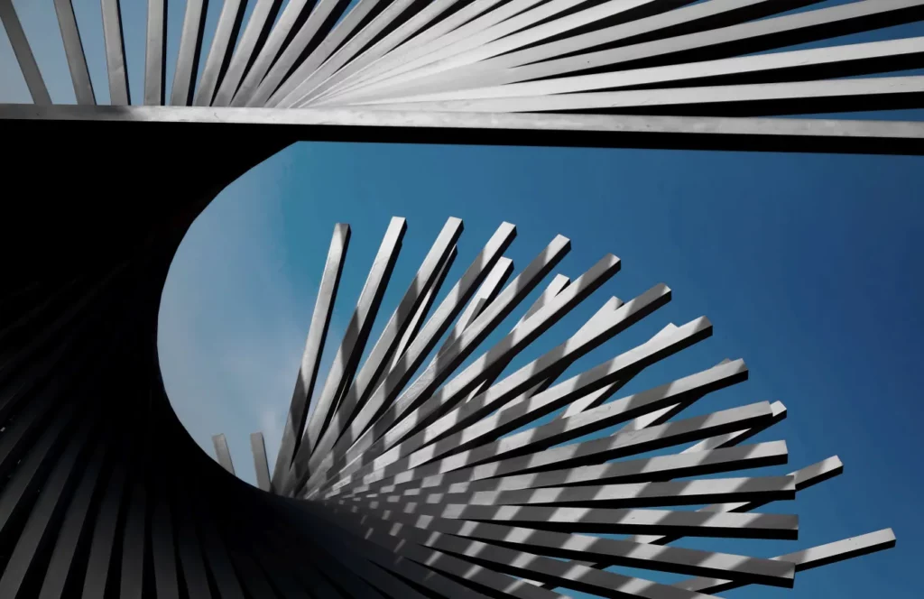 Contemporary architectural sculpture detail