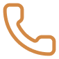 Telephone handset icon representing contact or communication